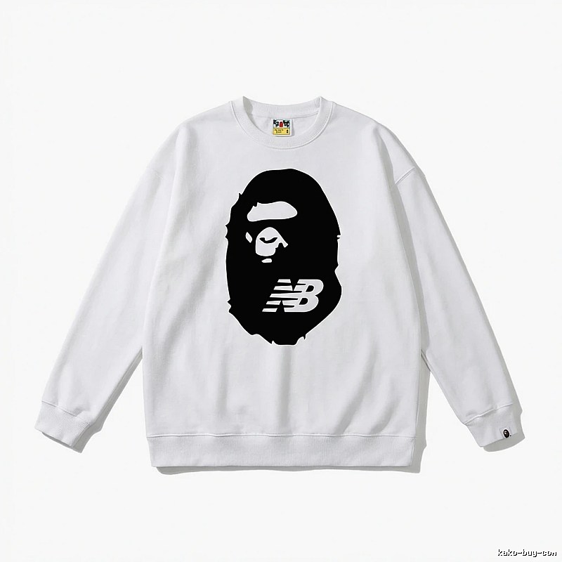 Bape Ape Head Classic White Sweatshirt