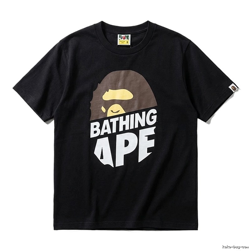Bape Ape Head Simple Black Short-sleeve