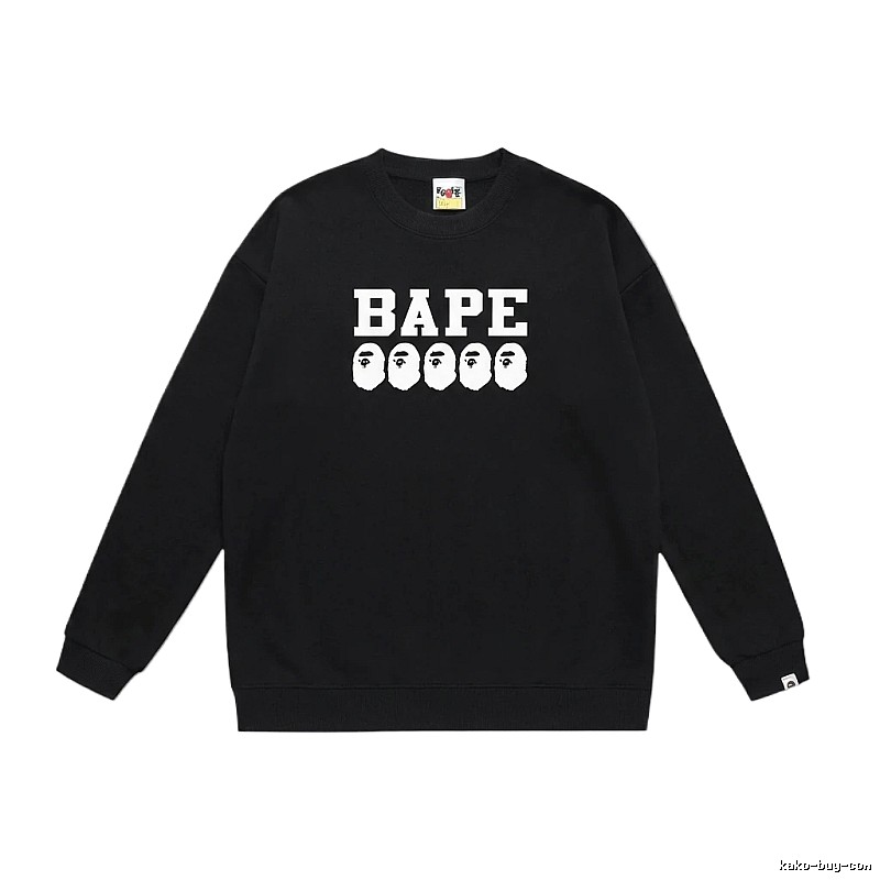 BAPE Ape Head Simple Black Sweatshirt