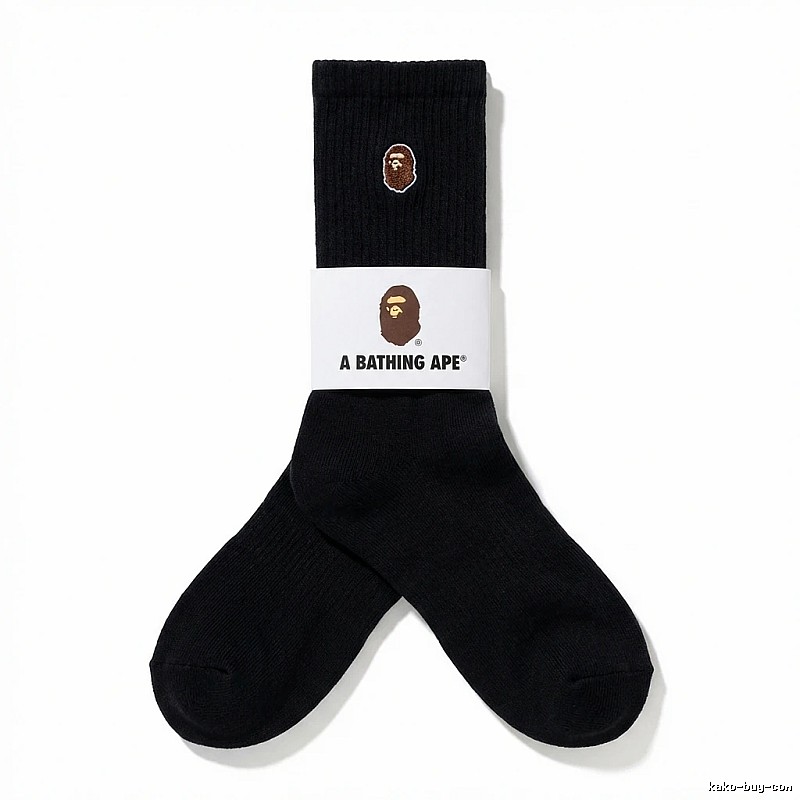 Bape Ape Head Trendy Black Socks