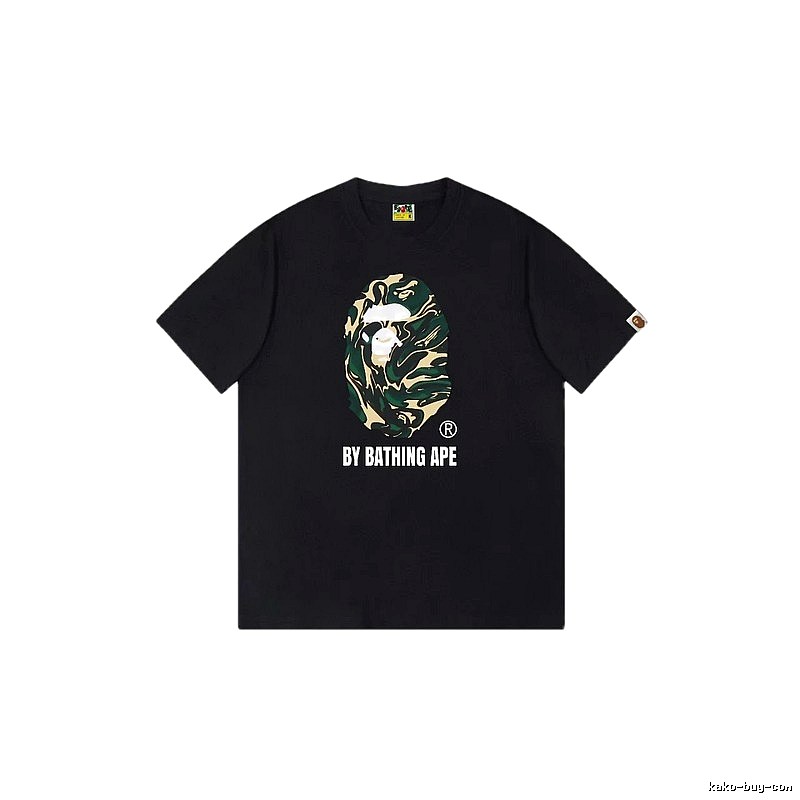 Bape camouflage style black T-shirt