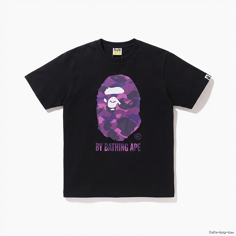 Bape camouflage-style black T-shirt