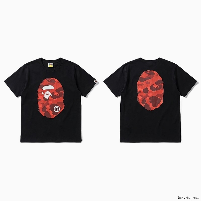 Bape camouflage style black T-shirt