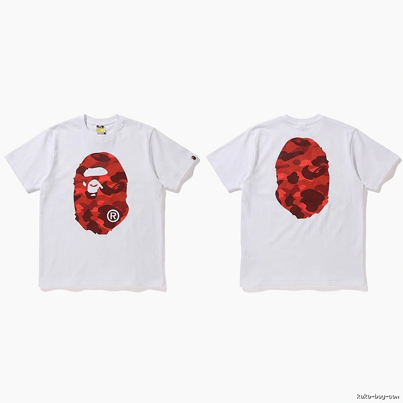 Bape camouflage style white T-shirt