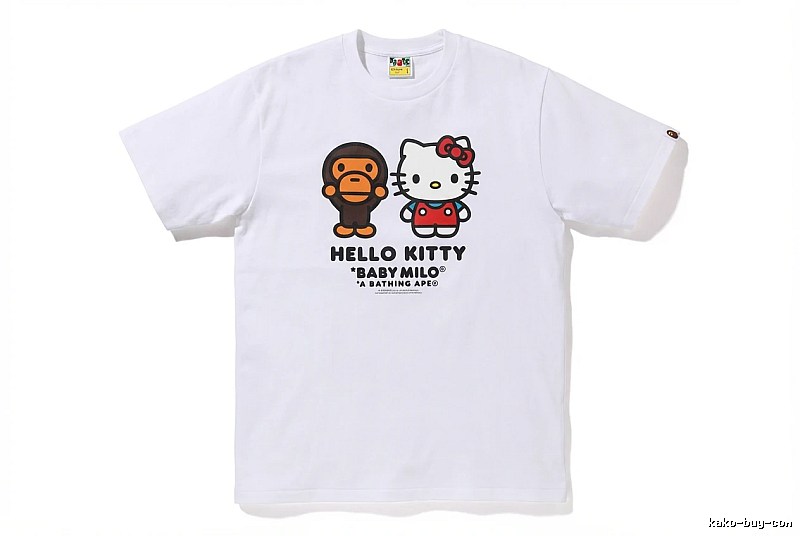 Bape co-branded cartoon white T-shirt
