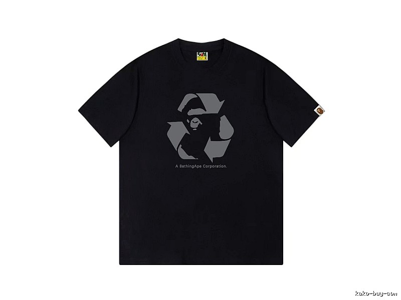 Bape Recycling Series Black Short Sleeve