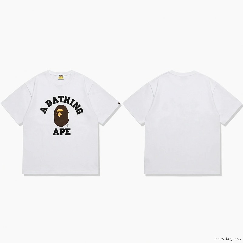 Bape's classic ape head white T-shirt