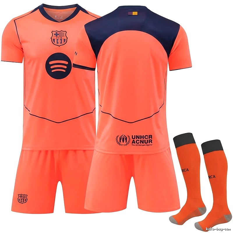 Barcelona orange sporty jersey