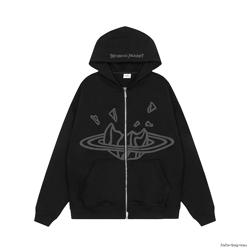 Broken Hearts Style H228 Skull Graphic Hoodie Campus Look