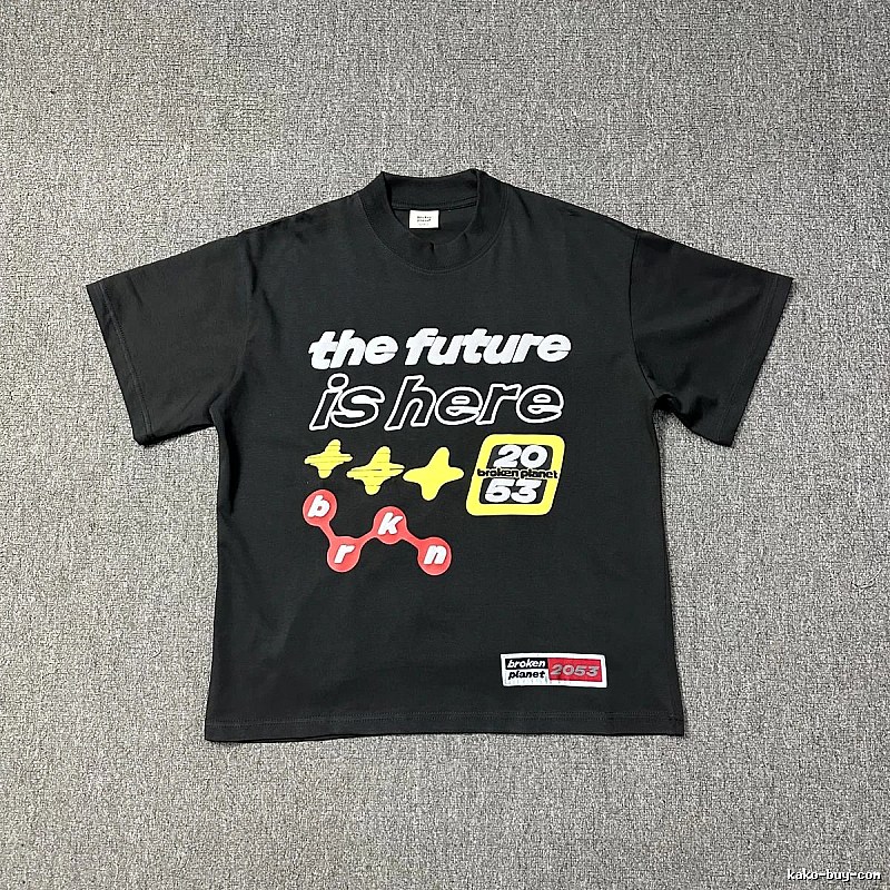 Broken Planet Relaxed Graphic T-shirt White Cotton Bold with Designer-Inspired Detail