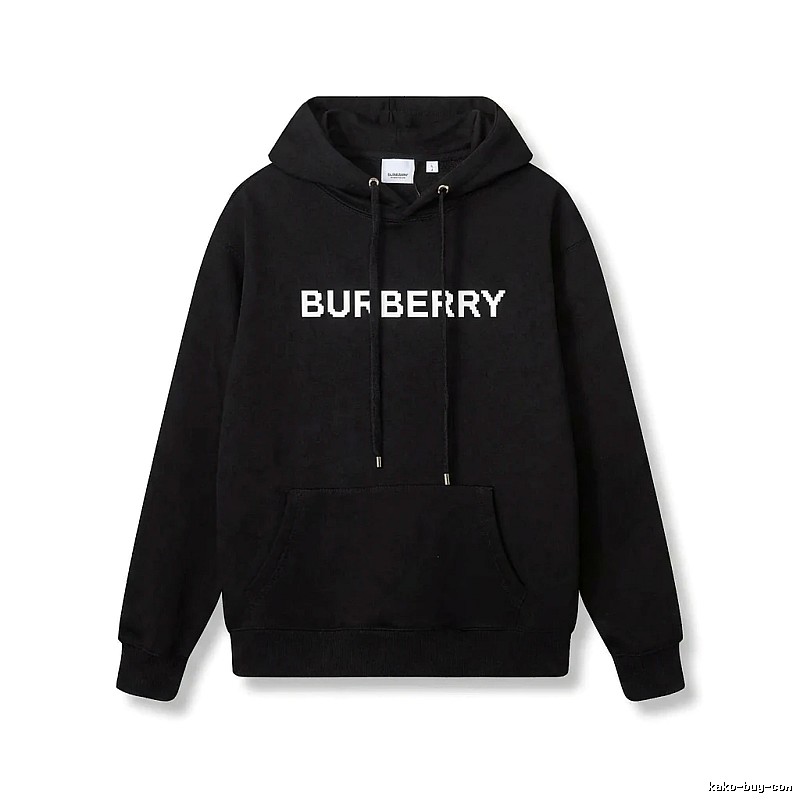 Burberry pixel-style black sweatshirt