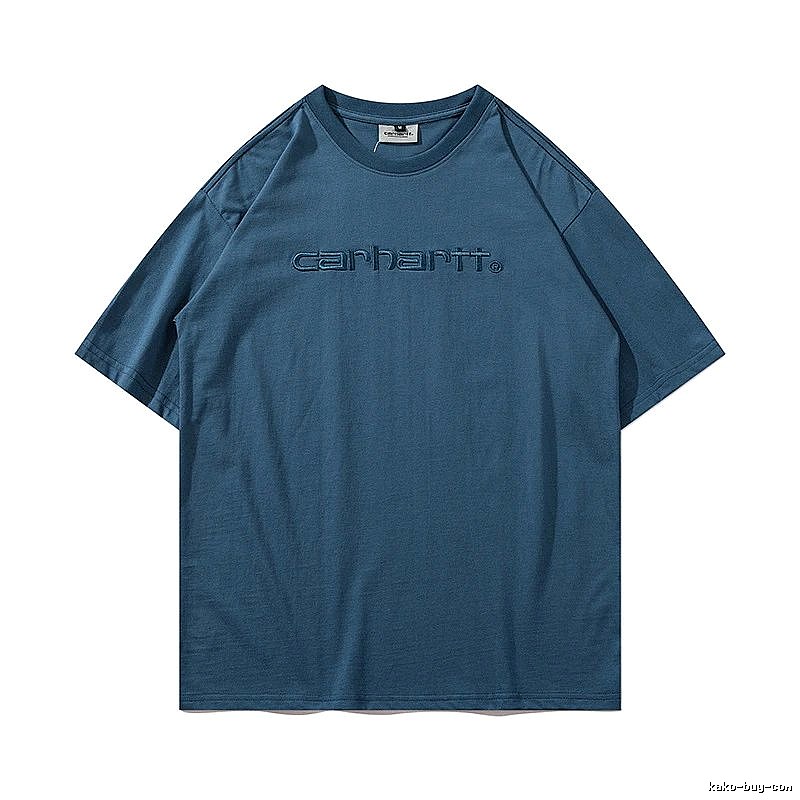 Carhartt Daily Logo T-shirt Light Blue Subtle for City Outfits