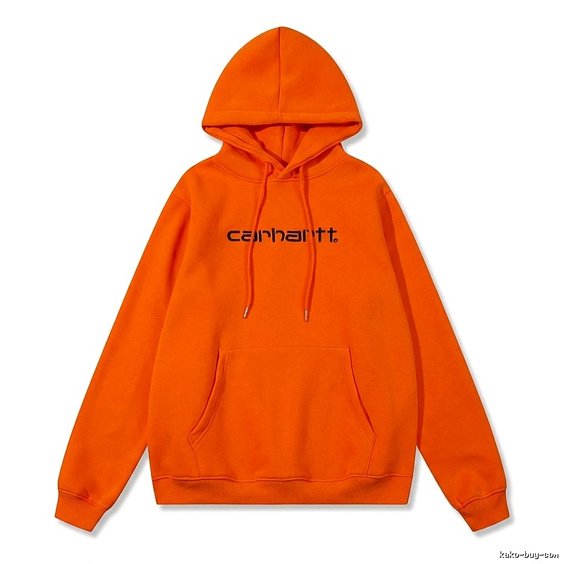 Carhartt orange minimalist style sweatshirt