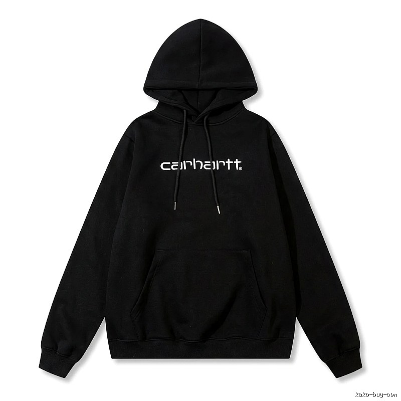 Carhartt simple-style black hoodie