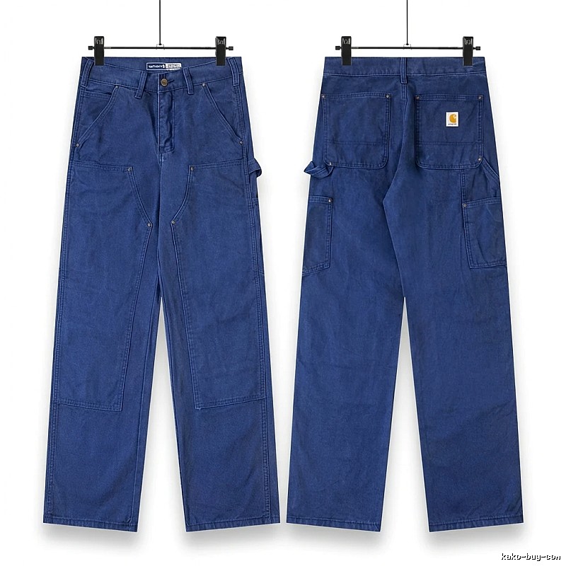 Carhartt workwear style blue long trousers