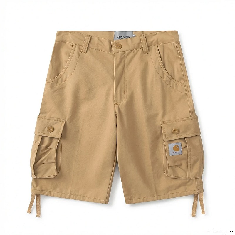 Carhartt workwear-style khaki shorts
