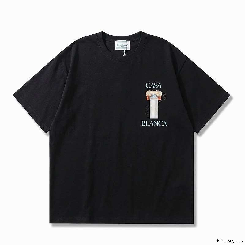 Casablanca Print Retro Black T-shirt