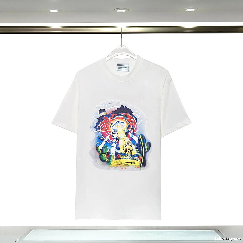 Casablanca Printed Trendy White T-shirt