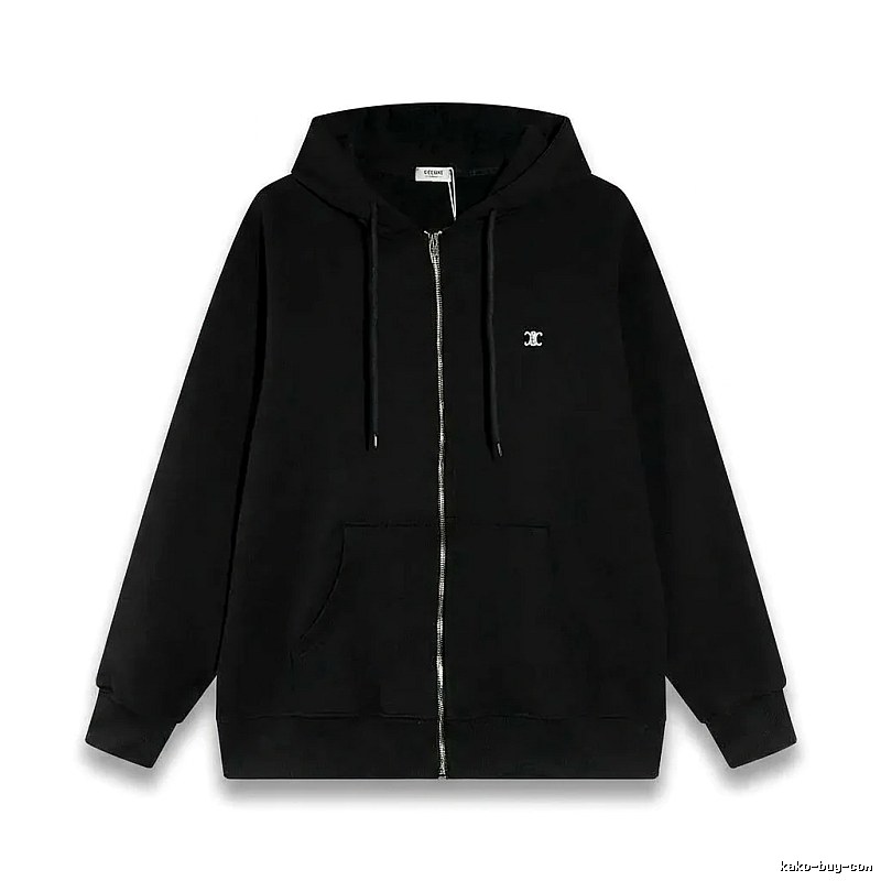 CELINE's classic black hoodie