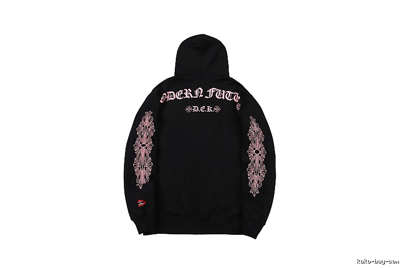 Chrome Hearts 2088-80 Black Cross Graphic Hoodie Statement Graphic