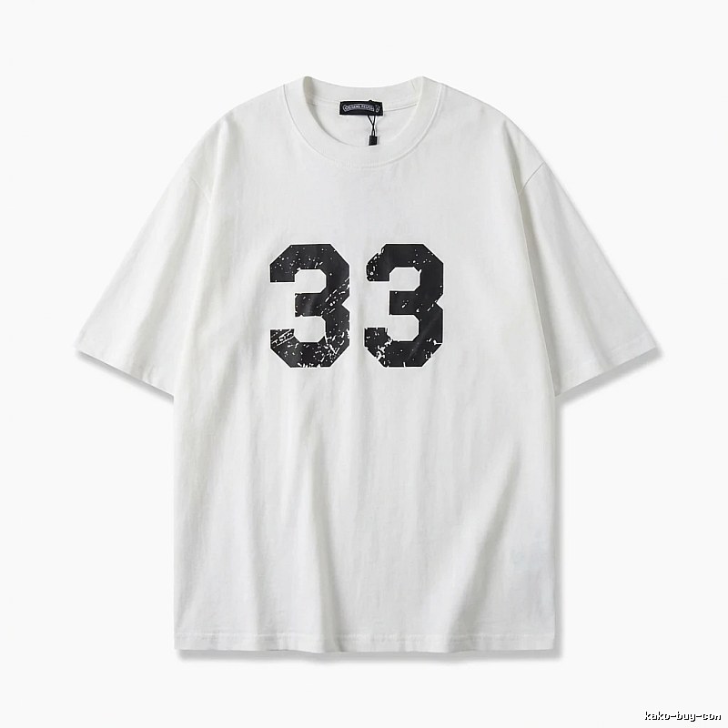 Chrome Hearts American-style digital wind white T-shirt