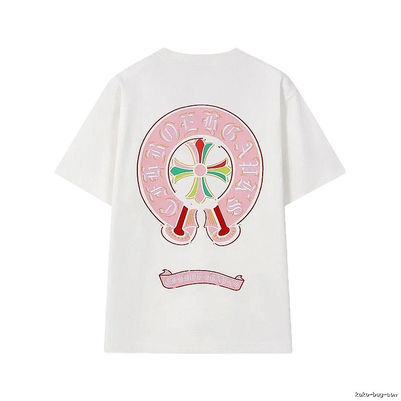 Chrome Hearts Cross Print Street Style Off-white T-Shirt
