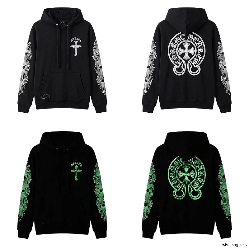 Chrome Hearts Glow-in-the-Dark Cross Streetwear Sweatshirt