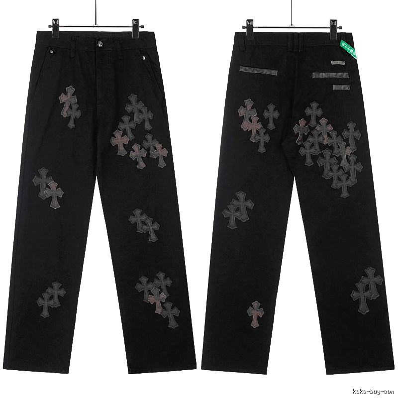 Chrome Hearts Patterned Graphic jeans Light Denim Jeans with Polished Detail