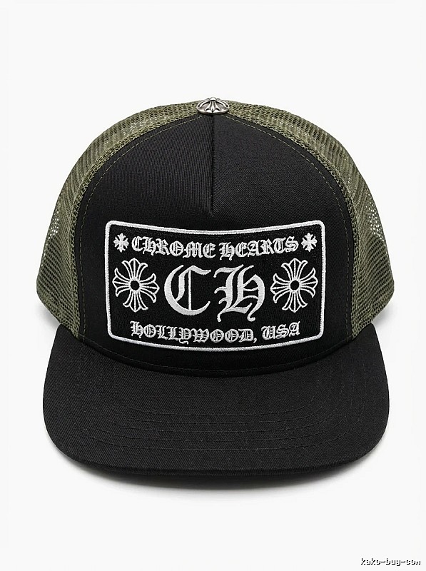 Chrome Hearts Retro Style Black Hat