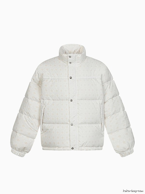 Chrome Hearts Retro Style White Cotton Coat