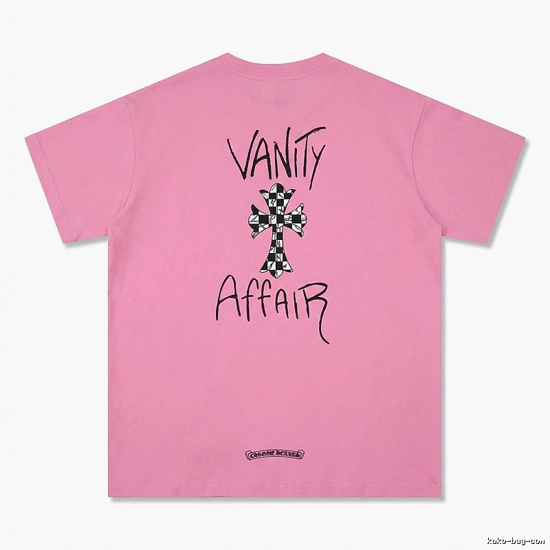Chrome Hearts Trendy and Cool Style Pink T-shirt