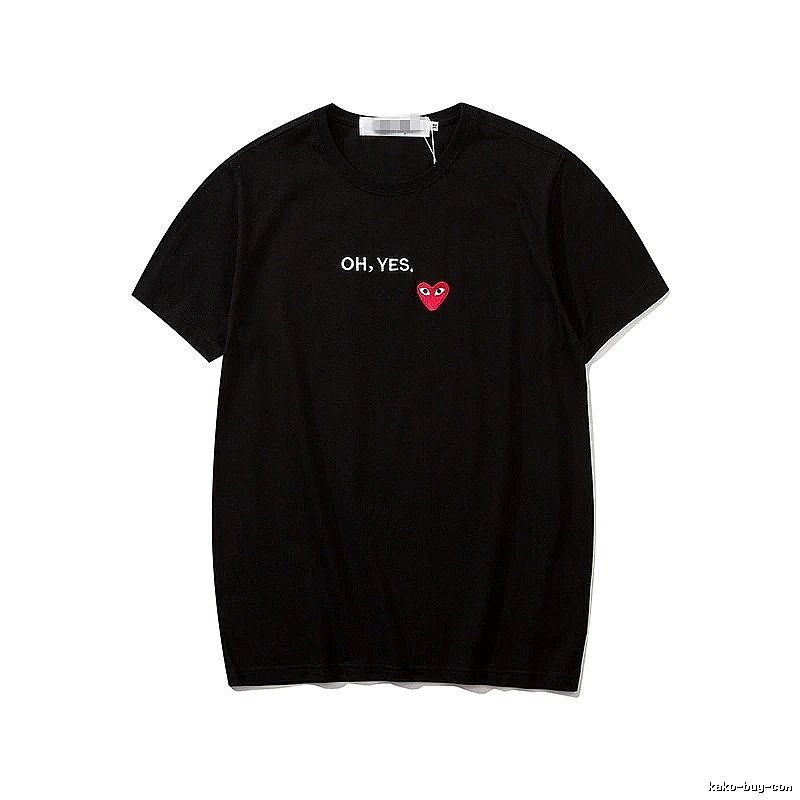 Comme des Garcons PLAY 2021-87 Black Style 2187 Heart Logo T-Shirt Logo Detail
