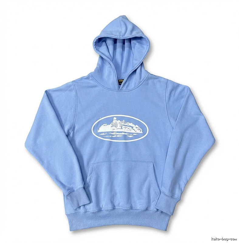 Corteiz Nautical Style Light Blue Hoodie