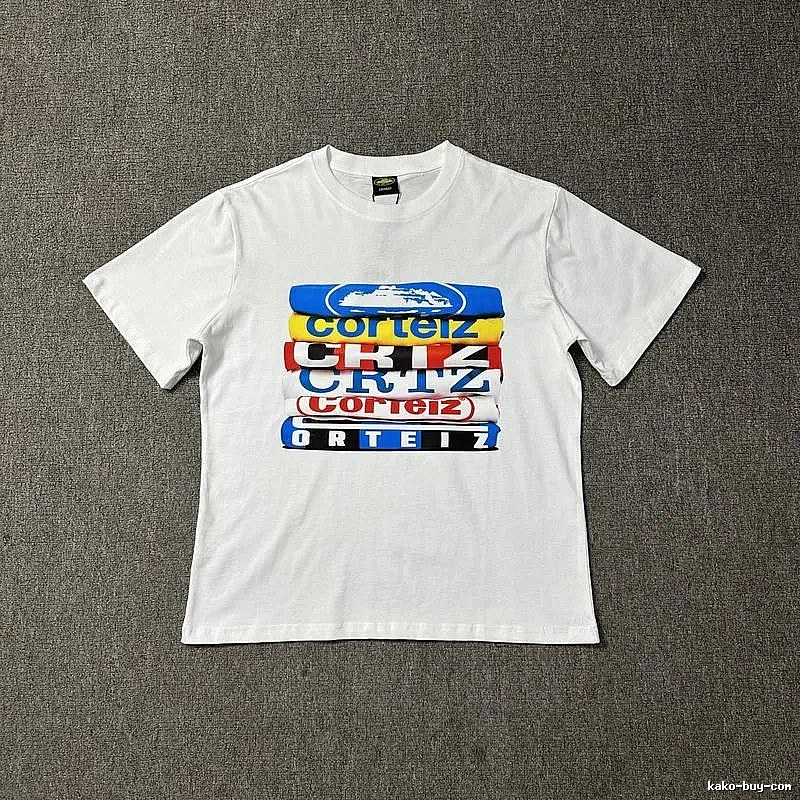 Corteiz Patterned Logo T-shirt Black Corteiz with Polished Detail