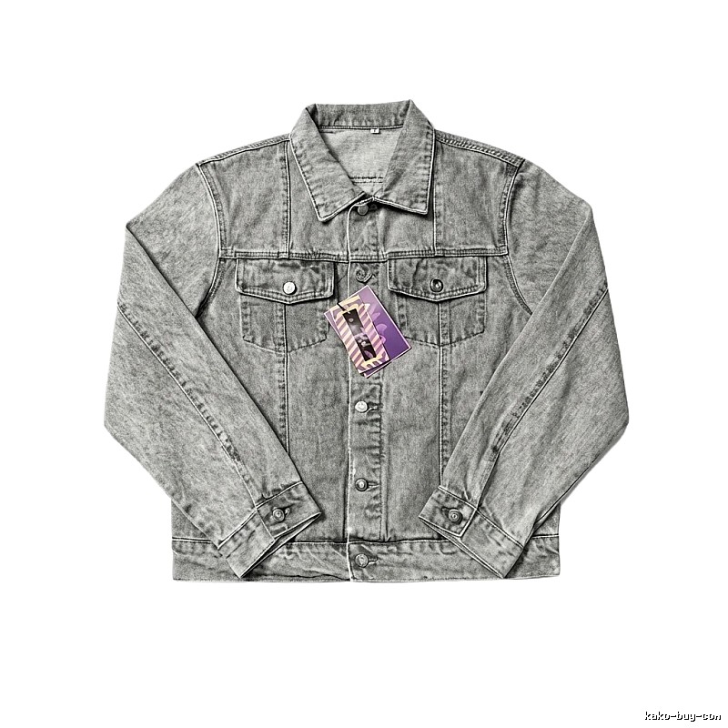 Corteiz Washed Grey Denim Jacket