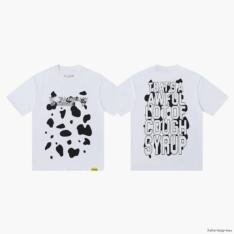 COUGH SYRUP Print Street Style White T-Shirt