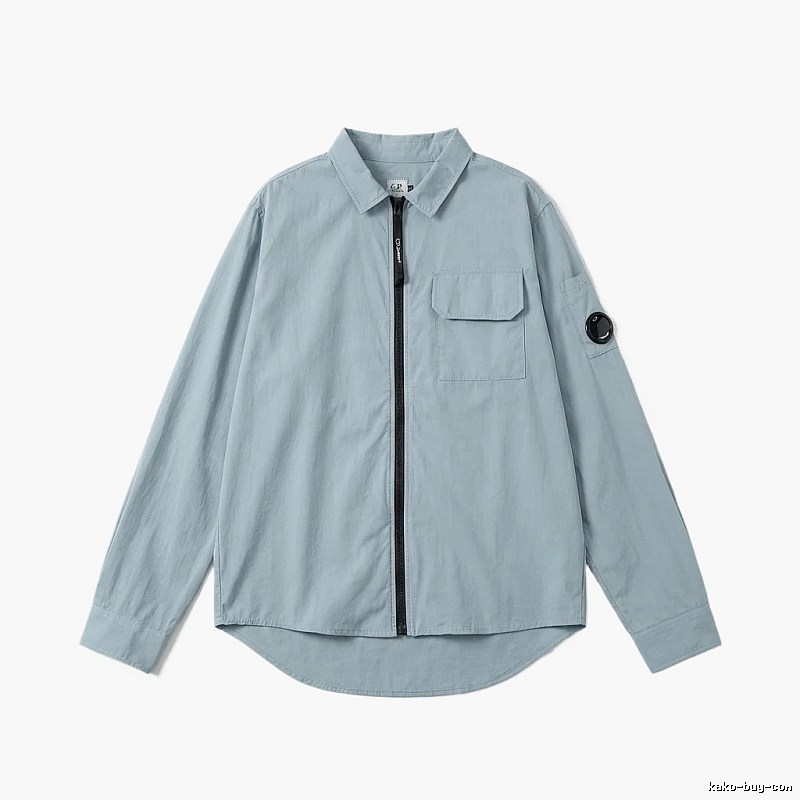 C.P. Series Simple Style Light Blue Shirt
