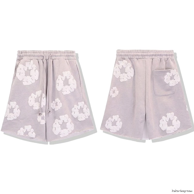 DENIM TEARS Printed Retro Style Shorts