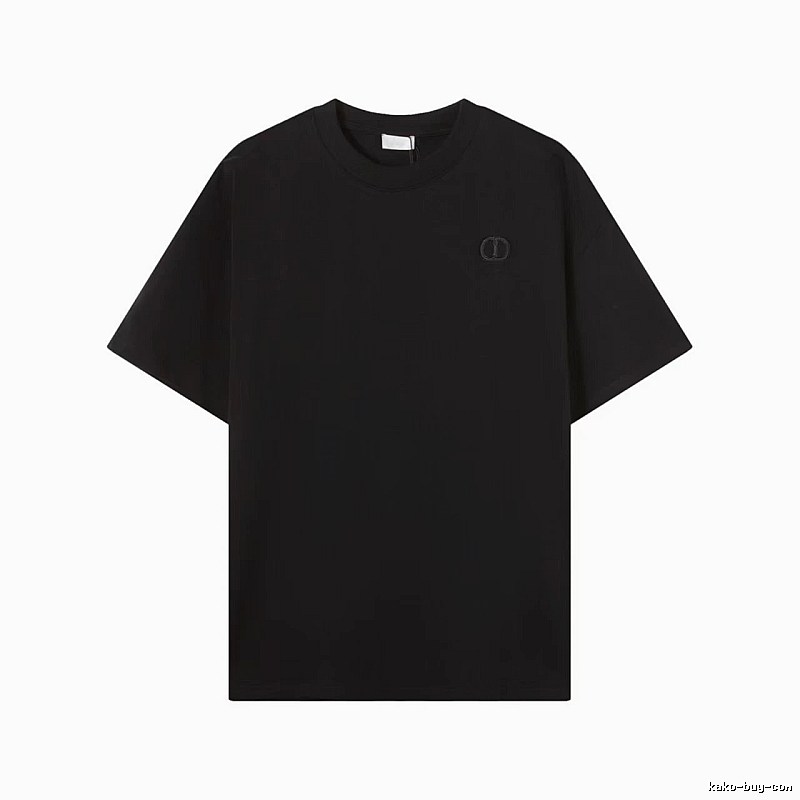 Dior Classic Collection Minimalist Style Black T-Shirt