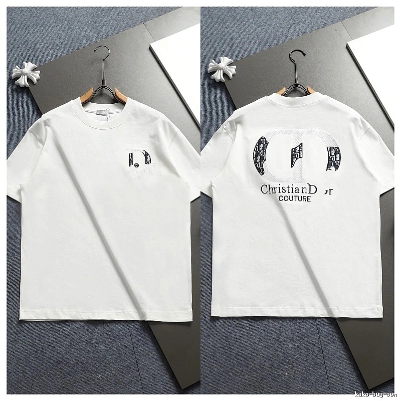 Dior Couture Monogram-style White Short-sleeve T-shirt
