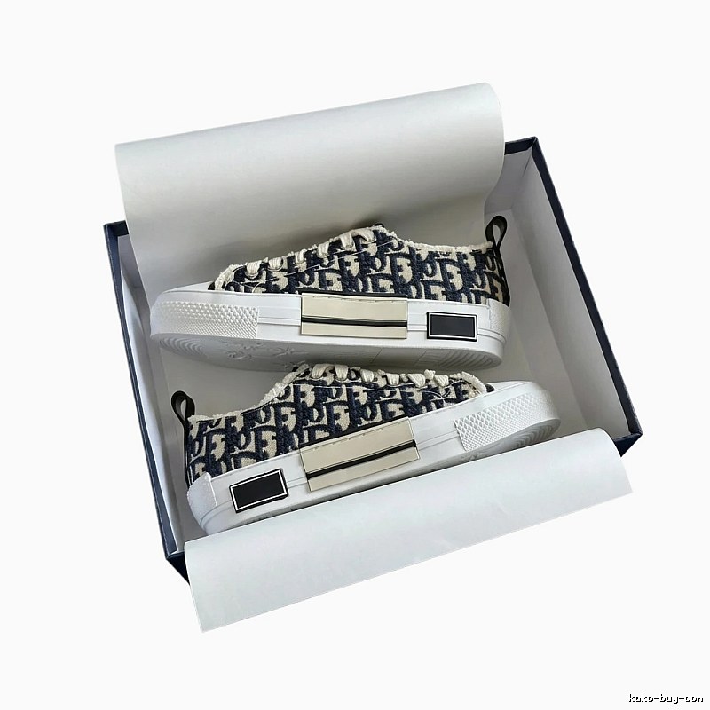 Dior monogram black and white sneakers