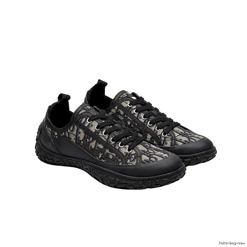 Dior monogram casual style black shoes