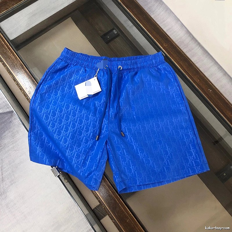 Dior Monogram Light Luxury Style Royal Blue Casual Shorts