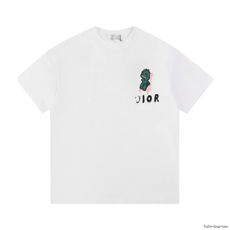 Dior Monster Print Trendy Style White T-Shirt