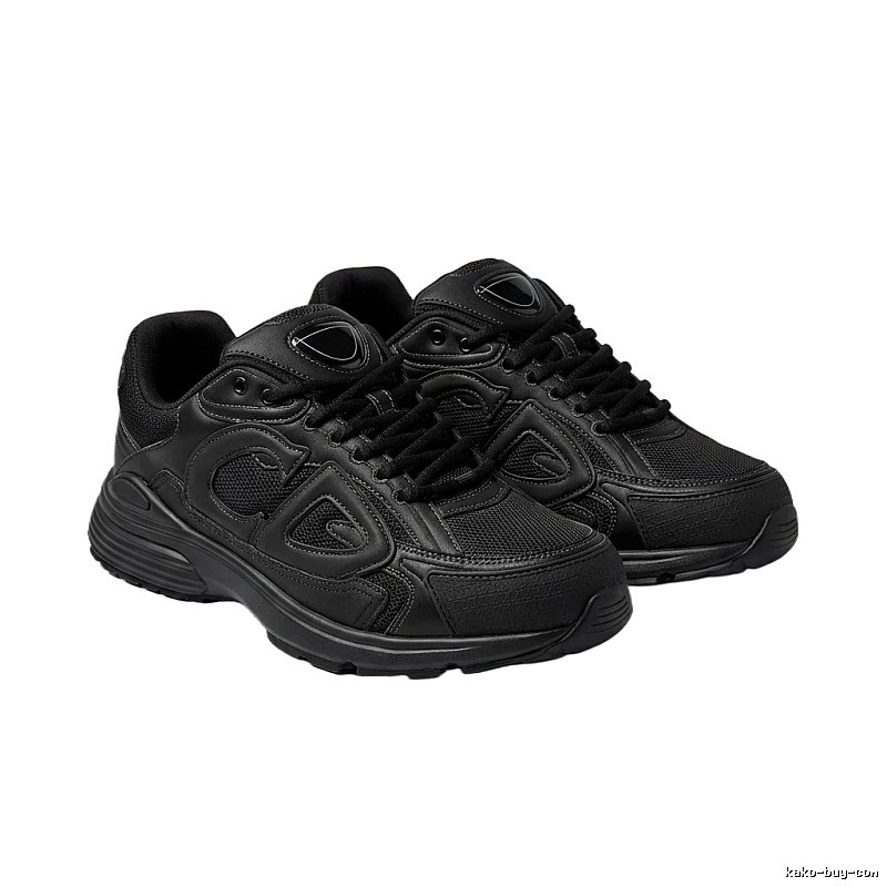 Dior retro-style black sports shoes