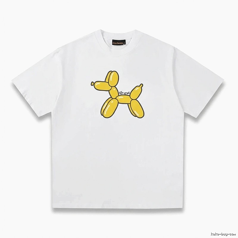 DREW Balloon Dog Simple White T-shirt