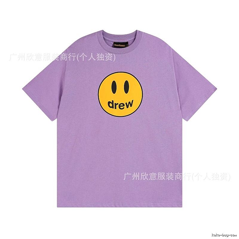 DREW Smile Street Style Purple Short Sleeve T-shirt