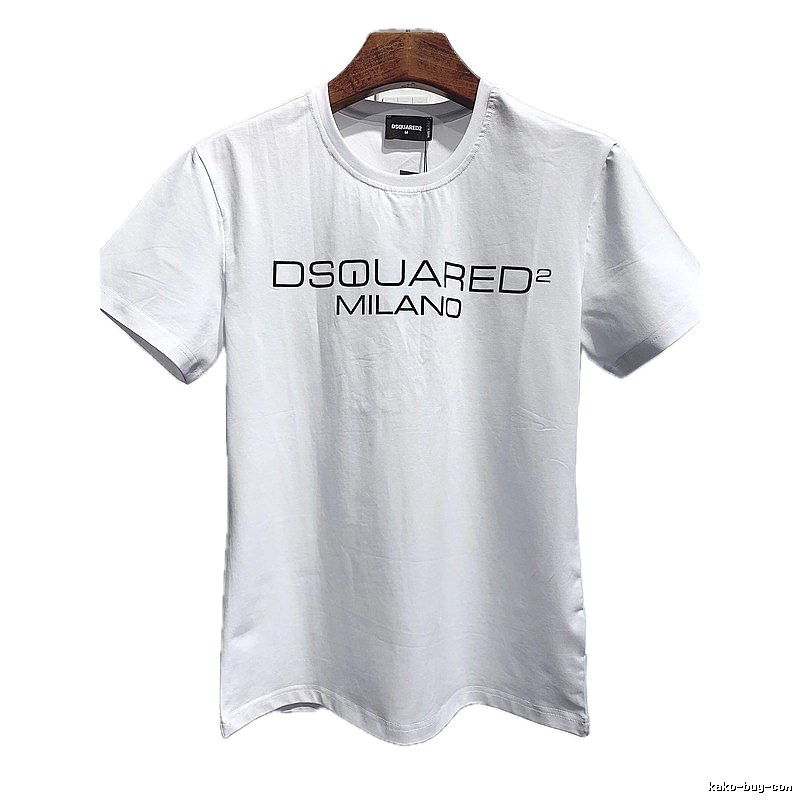 DSQUARED2 Letter Print Streetwear Brand White T-Shirt