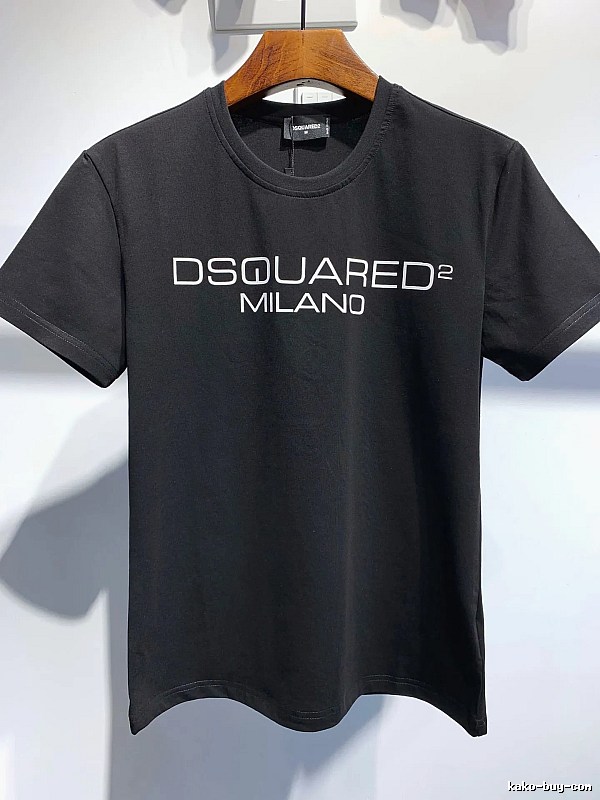 DSQUARED2 Milan Minimalist Style Black T-Shirt