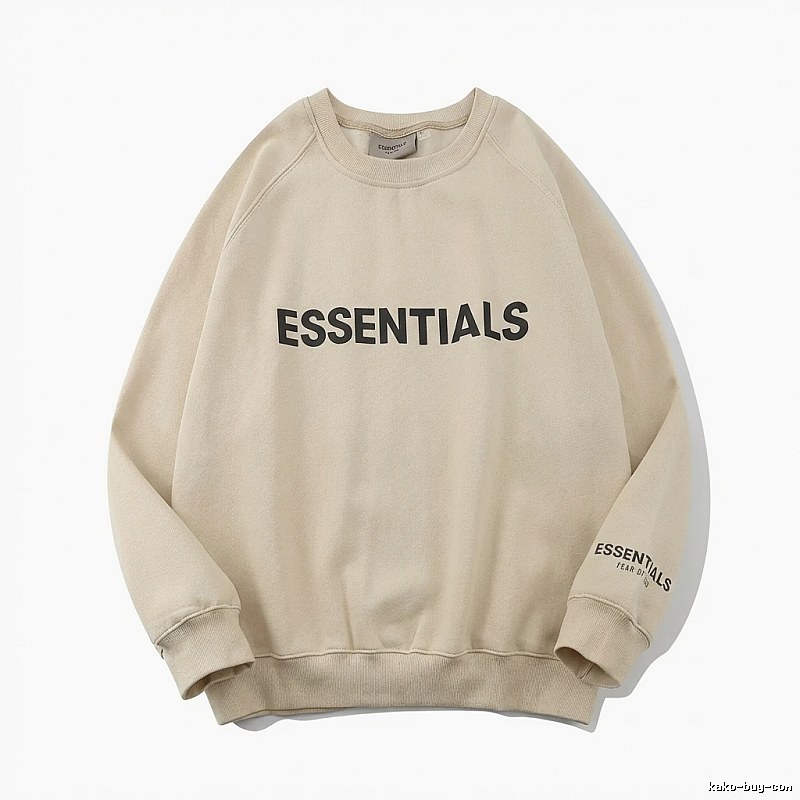 ESSENTIALS Basic Off-white Sweatshirt